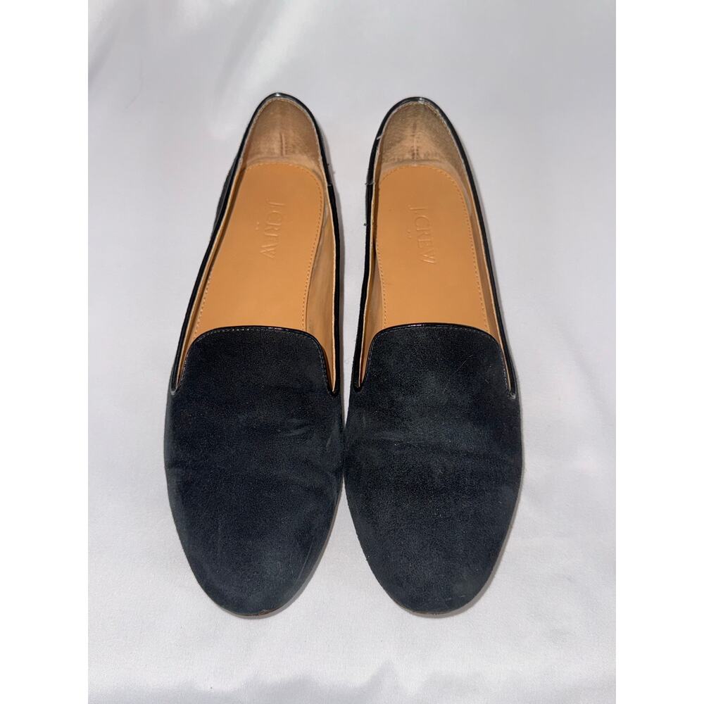 J. CREW Black Leather Suede Loafer (v)